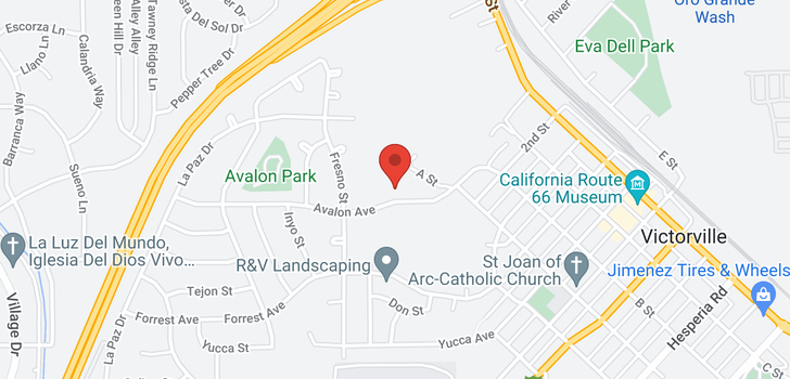 map of Avalon Victorville, CA 92395